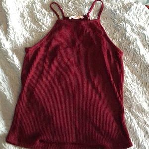 Red Crop top